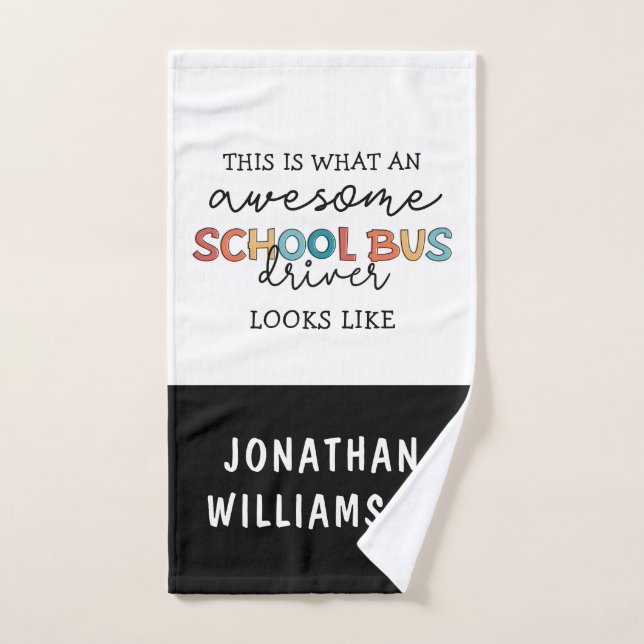 Individuelle Schulbusfahrerbewertung Funny Gift Handtuch (Handtuch)
