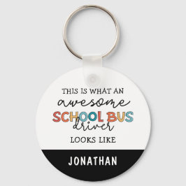 Individuelle Schulbusfahrerbewertung Funny Gift Schlüsselanhänger