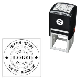 Individuelle Selbstfarbige Briefmarke mit Logos un Permastempel