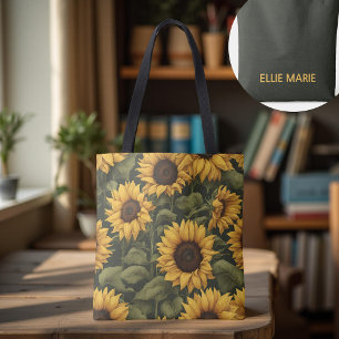 Individuelle Sonnenblumen-Tasche für Lehrer, Schül Tasche