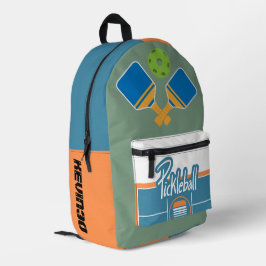 Individuelle Sportgestaltung Pickleball Farbenfroh Bedruckter Rucksack