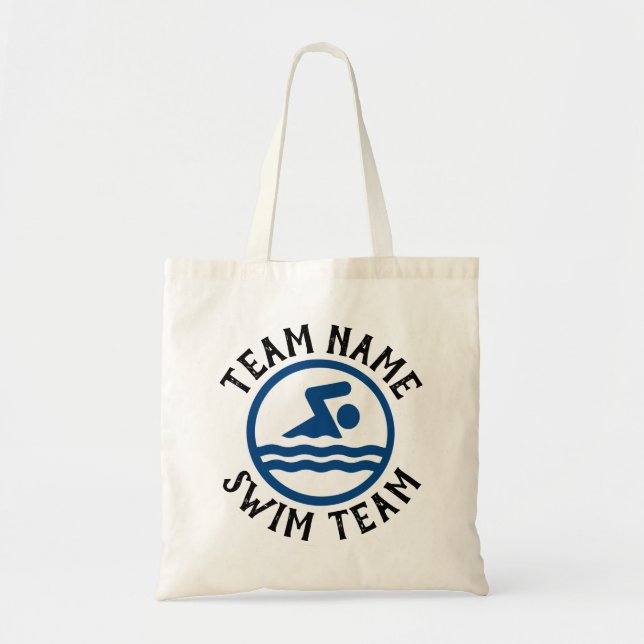 Individuelle Swim-Team Name Schwimmer's Schwimmen  Tragetasche (Vorne)
