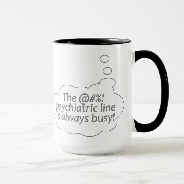 Individuelle Tasse der psychiatrischen Linie - wäh (Rechts)