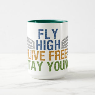 Individuelle Tasse FLY HIGH - wählen Sie Stil & Fa