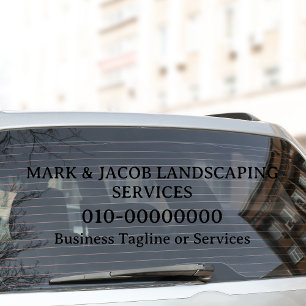 Individuelle Text Business Display Services Kfz-LK Fensteraufkleber