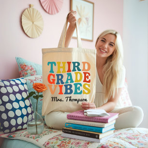 Individuelle Third-Grade-Vibes-Tasche, Schulanfang Tragetasche