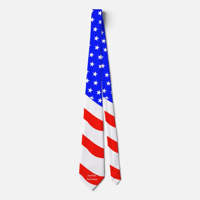 Individuelle US Flagge Patriotische Krawatte (Vorderseite)