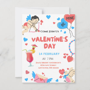 Individuelle Valentinstag-Party Einladung