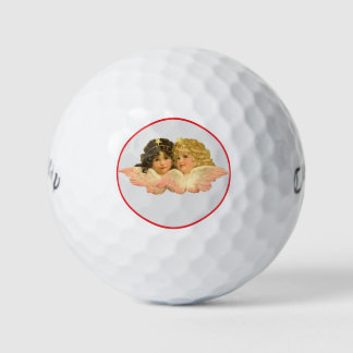 INDIVIDUELLE VINTAGE-TWIN-ENGEL GOLFBÄLLE