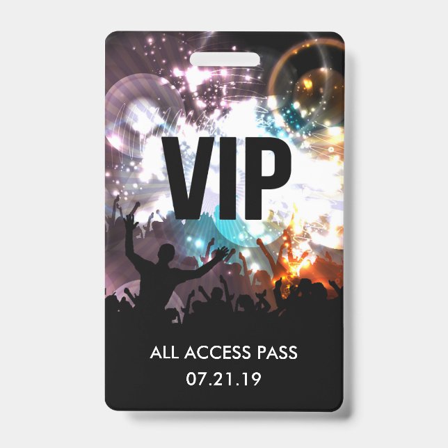 Individuelle VIP All Access Concept Abzeichen Einl Ausweis (Vorderseite)