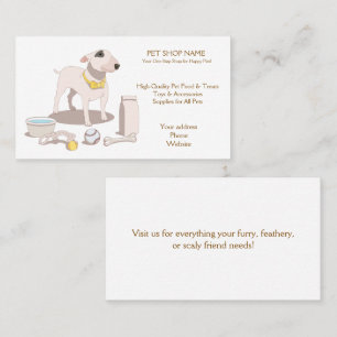 Individuelle Visitenkarte für Heimtiere