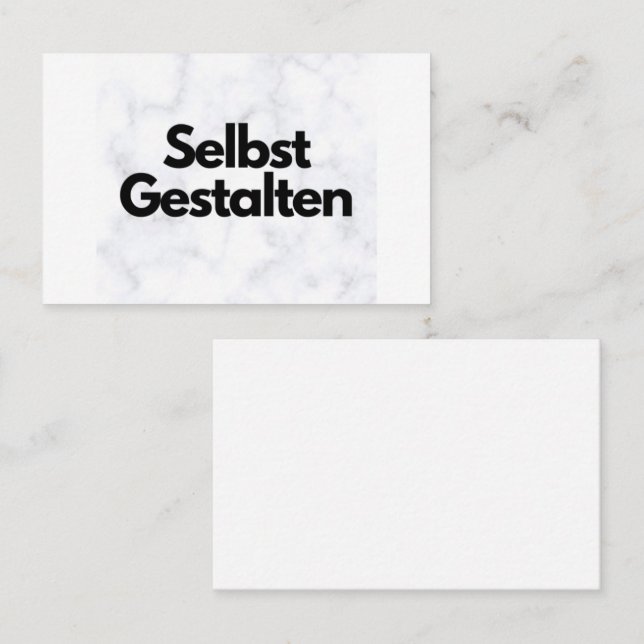 Individuelle Visitenkarten gestalten - Vorlage - Visitenkarte (Vorne/Hinten)