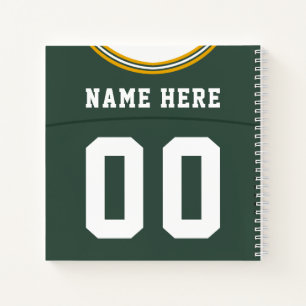 Individuelle Vorlage für Fußball-Jersey-Notebooks Notizbuch