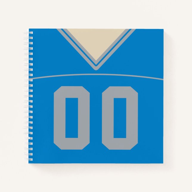 Individuelle Vorlage für Fußball-Jersey-Notebooks Notizbuch (Vorderseite)