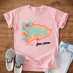 Individuelle Vorschul-Kinder Namenswimpel Flagge Baby T-shirt