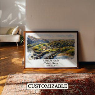 Individuelle Wandkunst aus Harpers Ferry, West Vir Poster