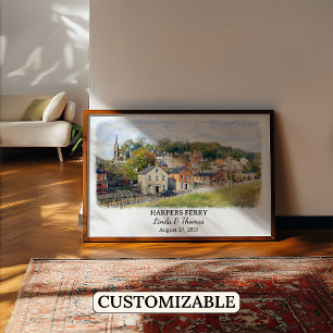 Individuelle Wandkunst aus Harpers Ferry, West Vir Poster