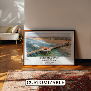 Individuelle Wandkunst aus Huntington Beach, Calif Poster