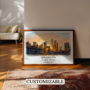 Individuelle Wandkunst für New York City, New York Poster