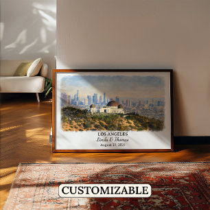 Individuelle Wandkunst Los Angeles, Kalifornien Po Poster