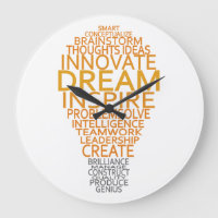 Individuelle Wanduhr für Inspirationslampe