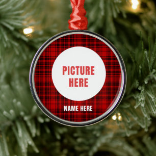 INDIVIDUELLE WEIHNACHTSDEKORATIONEN KARO MUSTER FE ORNAMENT AUS METALL