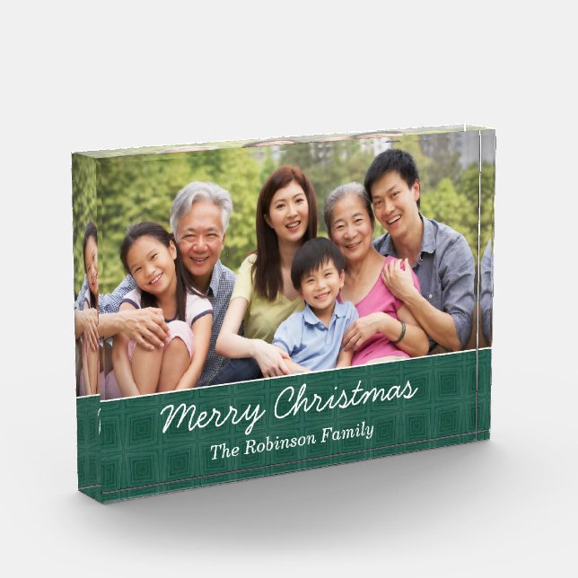Individuelle Weihnachtsferien-Liebe Fotoblock (Links)