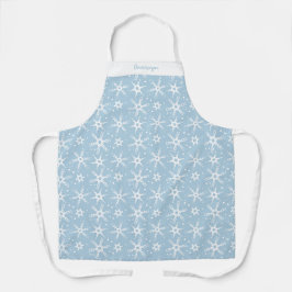 Individuelle Winter Snowflake All-over Print-Schür Schürze