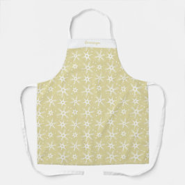 Individuelle Winter Snowflake All-over Print-Schür Schürze