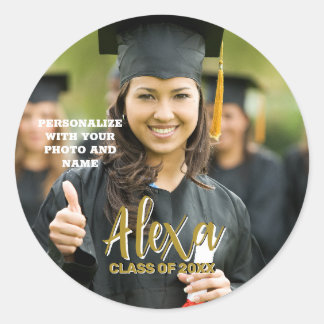 Individueller Aufkleber für Abschlussfotos