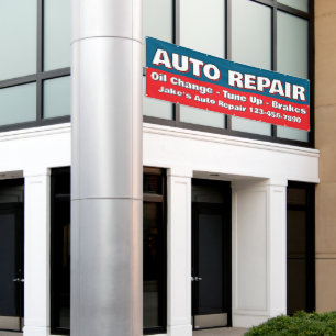Individueller Auto-Reparaturservice Bremsen Ölwech Banner