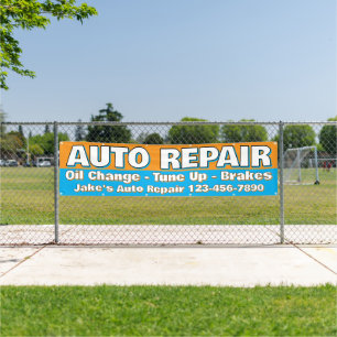 Individueller Auto-Reparaturservice Bremsen Ölwech Banner