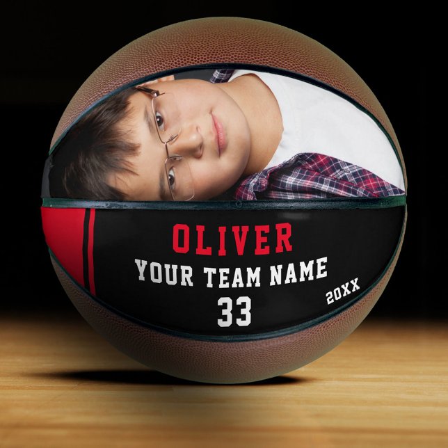 Individueller Basketball mit Name, Nummer, Team, F (Von Creator hochgeladen)