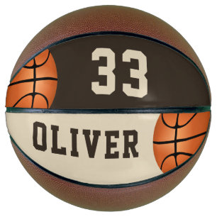 Individueller Basketball mit Spielernamen und -num