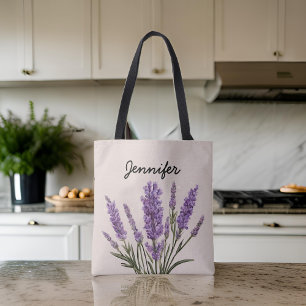 Individueller Blumen-Lavendel-Taschentuch-Geschenk Tasche