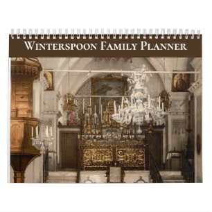 Individueller christlicher Familien-Schrift-12-Mon Kalender