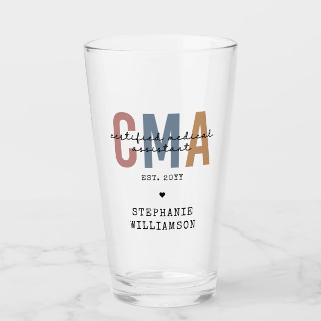 Individueller CMA zertifizierter medizinischer Ass Glas (Vorderseite)