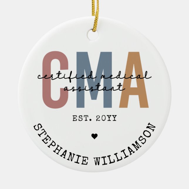 Individueller CMA zertifizierter medizinischer Ass Keramik Ornament (Vorne)