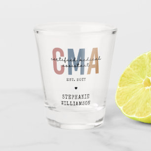 Individueller CMA zertifizierter medizinischer Ass Schnapsglas
