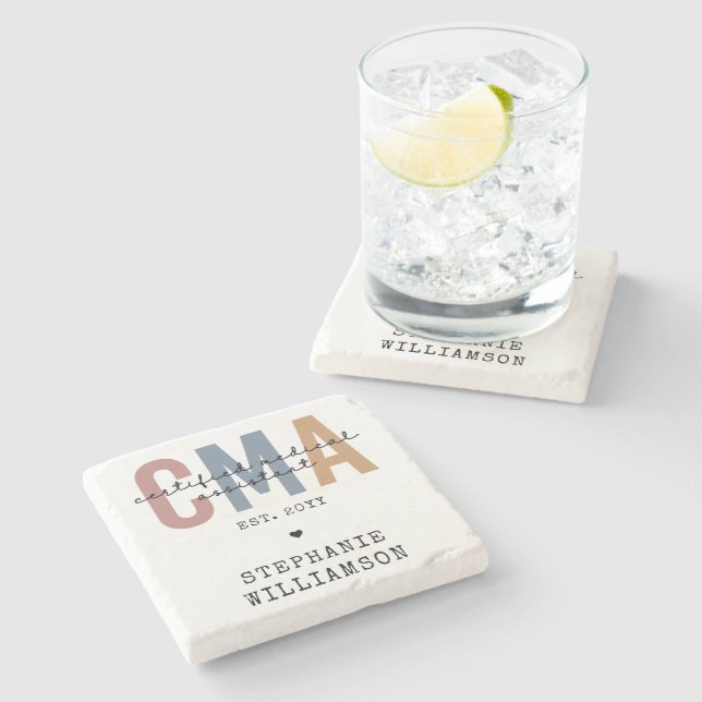 Individueller CMA zertifizierter medizinischer Ass Steinuntersetzer (Seitenansicht)
