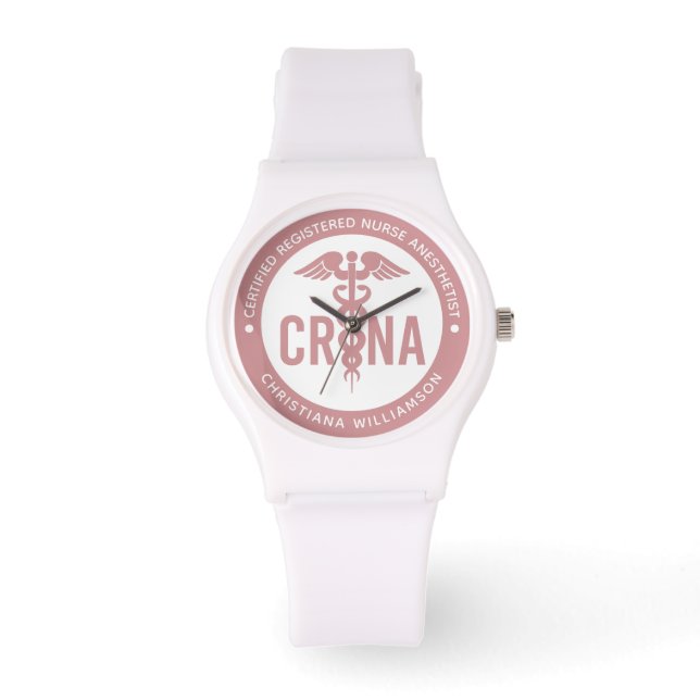 Individueller CRNA zertifizierter Krankenpfleger Armbanduhr (Vorderseite)