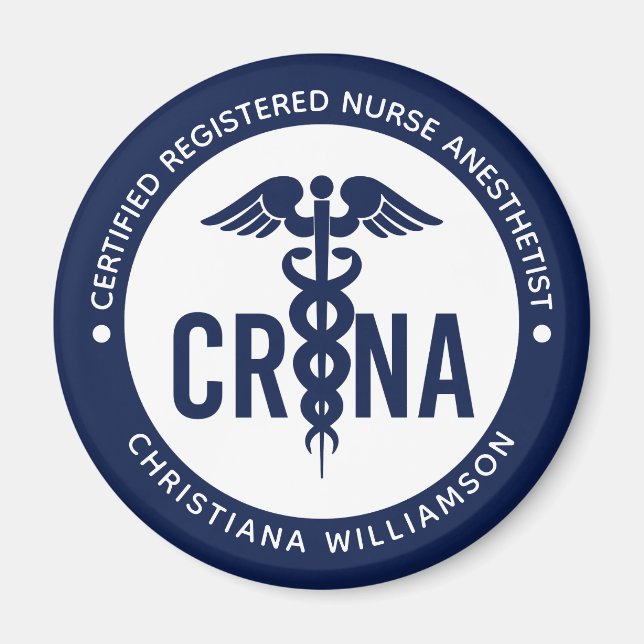 Individueller CRNA zertifizierter Krankenpfleger Magnet (Vorne)