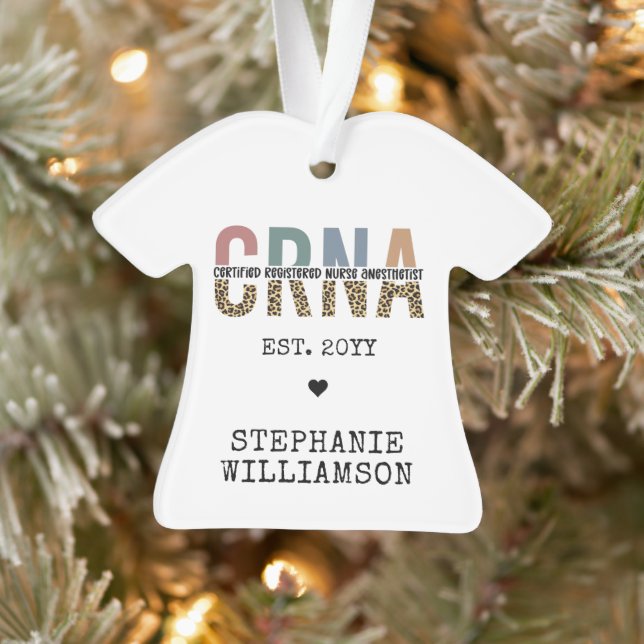 Individueller CRNA zertifizierter Krankenpfleger Ornament (Baum)