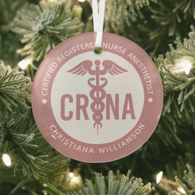 Individueller CRNA zertifizierter Krankenpfleger Ornament Aus Glas (InSitu)