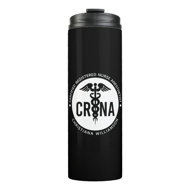 Individueller CRNA zertifizierter Krankenpfleger Thermosbecher (Vorderseite)