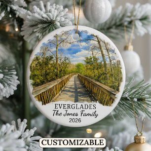 Individueller Everglades National Park, Florida Keramik Ornament