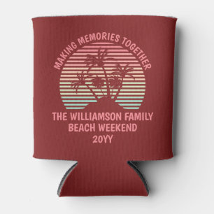 Individueller Familienurlaub Retro Tropical Beach  Dosenkühler