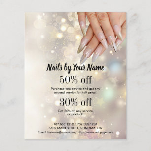 individueller Flyer für Nageldesigner-Geschäft