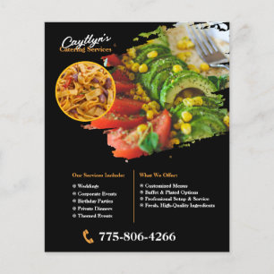 Individueller Flyer für private Catering