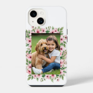 Individueller Fotoblumenrahmen als besonderes Gesc iPhone 14 Hülle